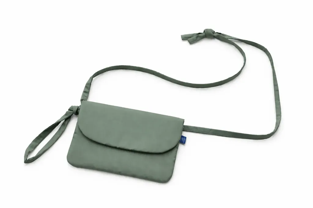 Pochette Anti-ondes "Faraday" Horizontale (Vert uni)